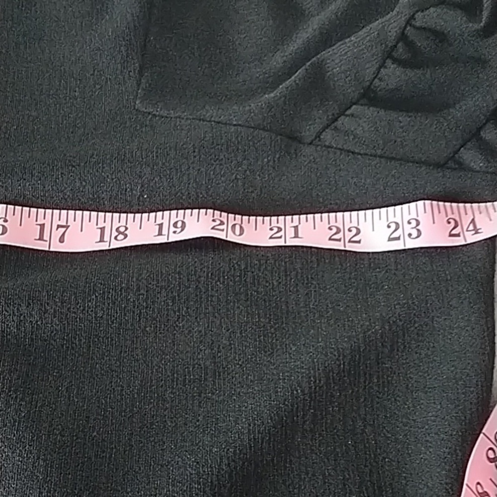 Zara Black Mock turtleneck Oversized Crop Top S - Picture 12 of 13